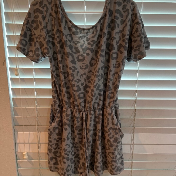 Altar'd State Pants - Cheetah Print Romper
